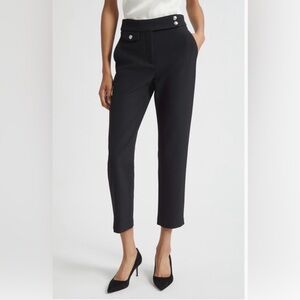 NWT Veronica Beard Renzo Crest Button Pants, size 8